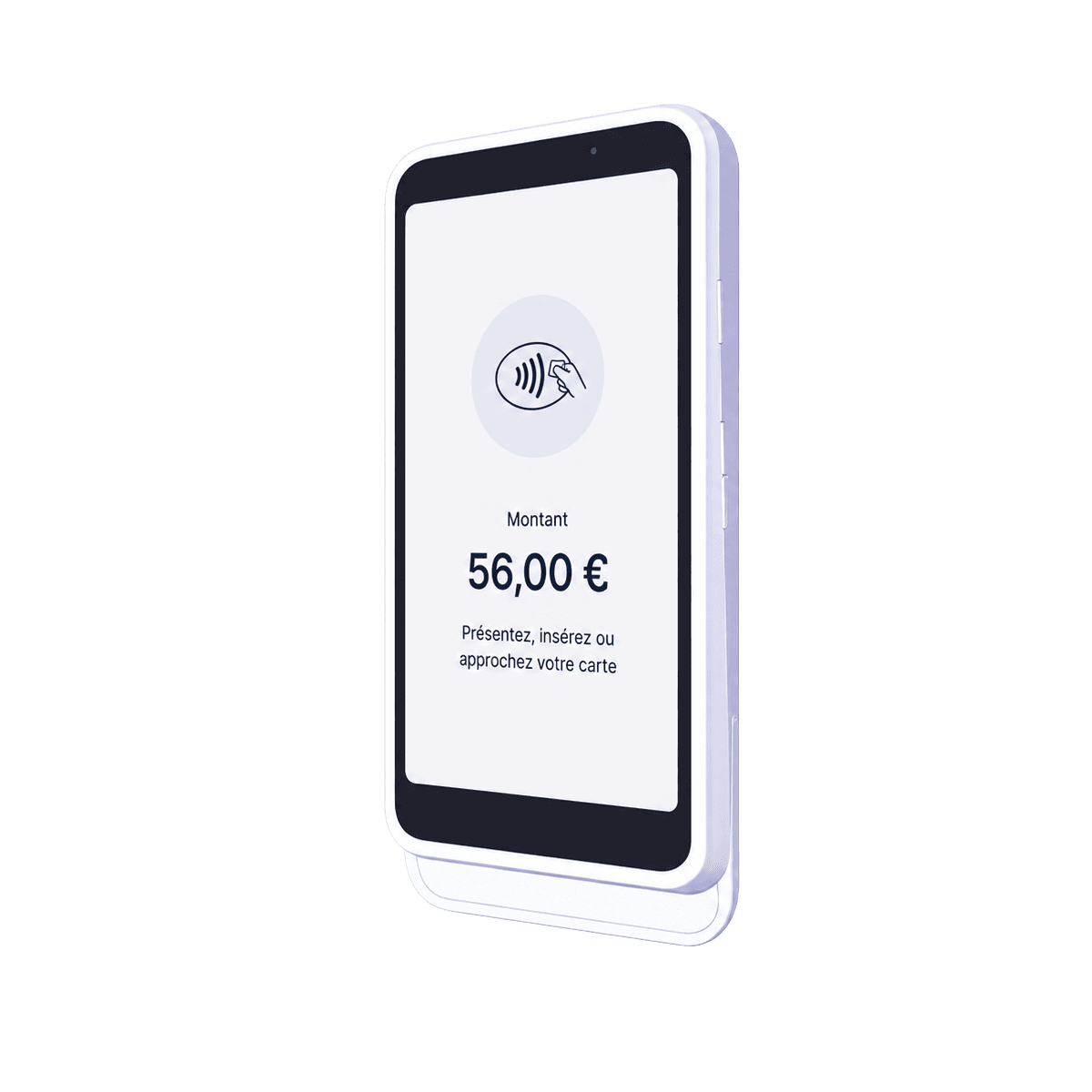 TPE Giantix connecté et pré-configuré, posé sur le comptoir du cabinet
